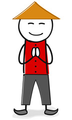 Chinese / Kostüm / Verkleidung / Asiatisch