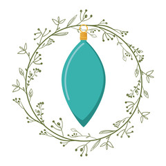 Sphere inside crown of Christmas season design