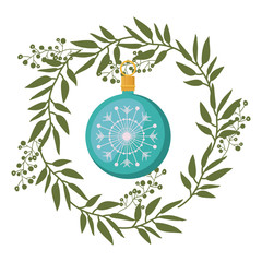 Sphere inside crown of Christmas season design