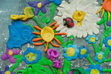 plasticine painting