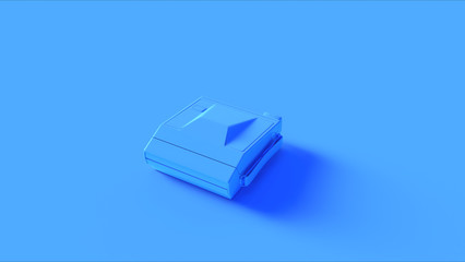 Fototapeta premium Blue Instant Camera Closed 3d illustration 3d render