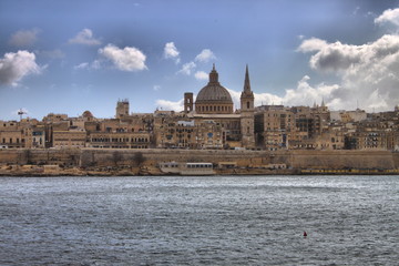 Fototapeta na wymiar Panoramic view of Valletta, Malta