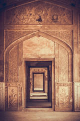 old door of the mosque in Lahore