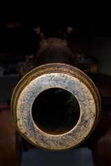 Looking down the barrel of naval cannon