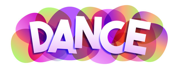 Dance word vector banner