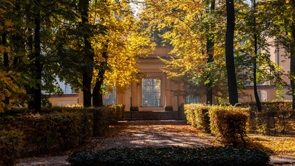 Jesień w parku Branickich, Polska, Podlasie, Białystok © podlaski49
