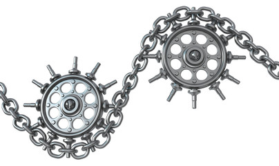 Chain Metal Gear Wheels