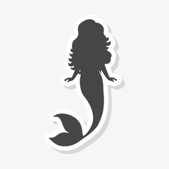 Mermaid icon, sirene sticker
