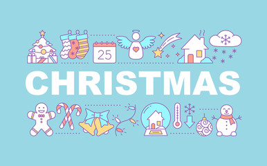 Christmas word concepts banner