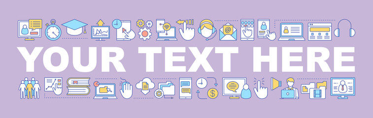 Interactive training word concepts banner