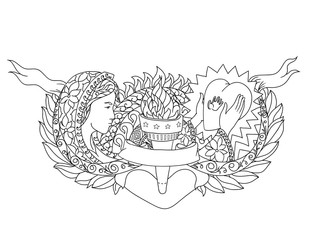 mother sketch tattoo