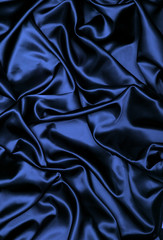 Fototapeta premium BLUE SATIN FABRIC BACKGROUND
