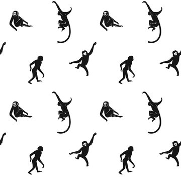 seamless monkeys pattern