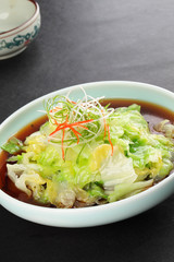 Lettuce with taucu sauce