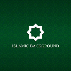 vector islamic pattern with octagonal shape background