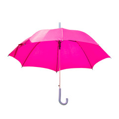 pink umbrella isolated on white background