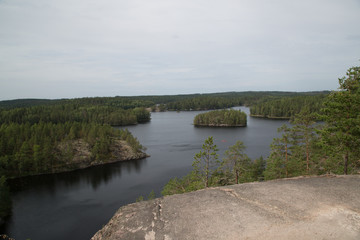 Fototapeta premium Katajavuori, kayaker