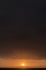 Obraz premium background with clouds and sun