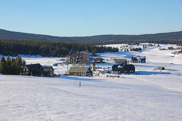 village in winter
