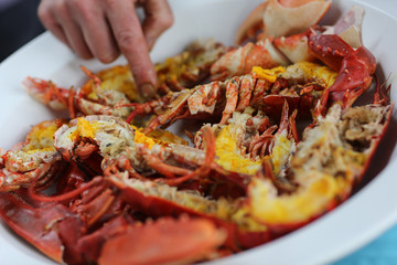 Grilled Lobster with Saffron