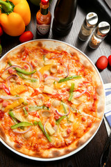 California-style pizza