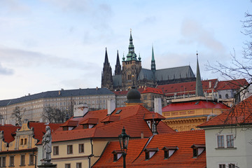 Fototapeta premium panoramiczny widok na pragę