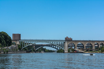 Naklejka premium High Bridge over the Harlem River, Manhattan, NYC