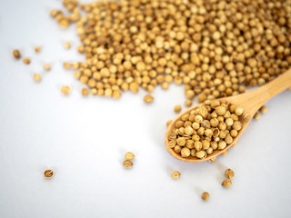Pile of quinoa grain.