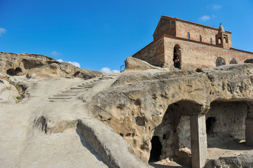 9th - 10th century basilica in Uplistsikhe cave town, Shida Kartli, Gori, Georgia
