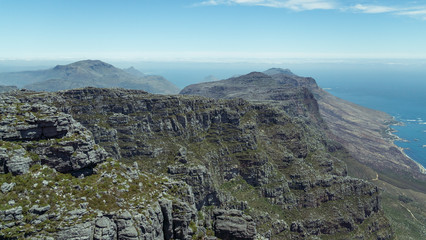 view of mountains and ocean