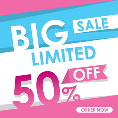 Big sale template design. special offer.