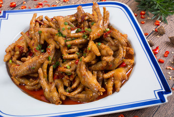 Spicy chicken feet