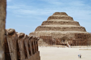 Pyramid of Djoser. Also called the Step Pyramid.