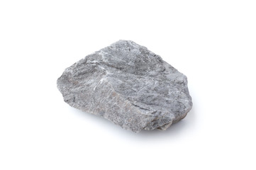 rock isolated on white background. gray stone isolated