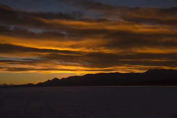 Sunset at Salar de Uyuni