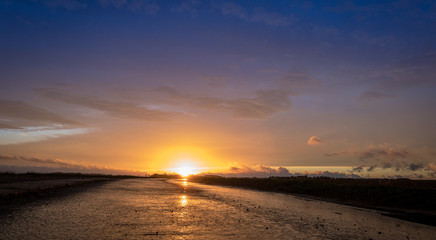 Fototapeta premium sunset after the rain