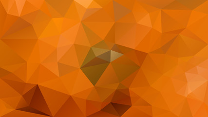 vector abstract irregular polygonal background - triangle low poly pattern - autumn pumpkin orange and green color