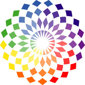 Rosace multicolore