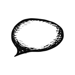 dialog box sketch icon. isolated object