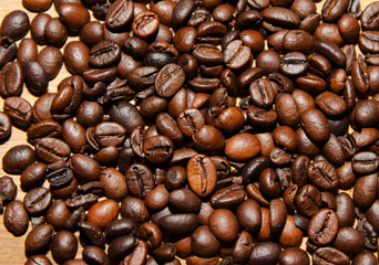 Fototapeta premium coffee beans on a background
