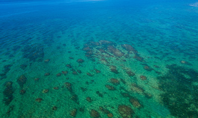Fototapeta na wymiar Crystal clear water in ishigaki island