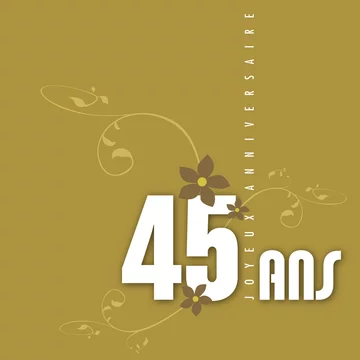 Vecteur Stock Joyeux Anniversaire 45 Ans Adobe Stock