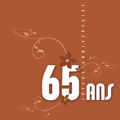 Joyeux anniversaire 65 ans