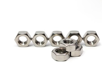 Steel nut for industrial assembly work