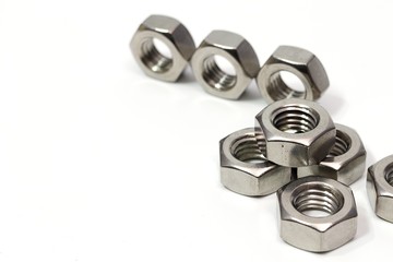 Steel nut for industrial assembly work