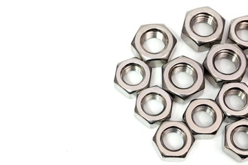 Steel nut for industrial assembly work