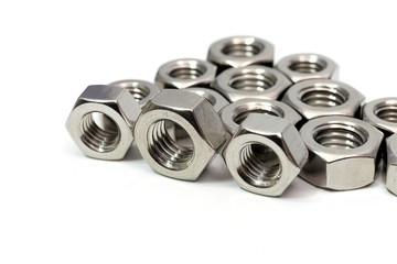 Steel nut for industrial assembly work