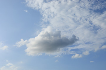 cloud in the blue for background