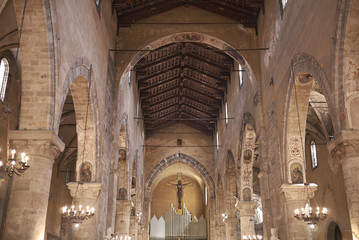 Palermo, Italy - September 08, 2018 : View of San Francesco di Assisi church