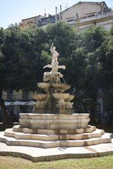 Obraz premium Palermo, Italy - September 08, 2018 : View of Fontana del Garraffo